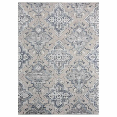 UNITED WEAVERS OF AMERICA Cascades Leavenworth Blue Area Rectangle Rug 5 ft. 3 in. x 7 ft. 2 in. 2601 10560 58